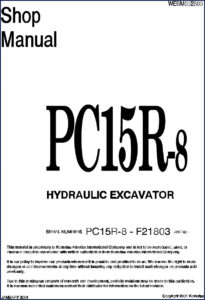 komatsu pc15r, komatsu manual