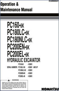 komatsu pc160, komatsu manual
