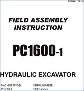 komatsu pc1600, komatsu manual