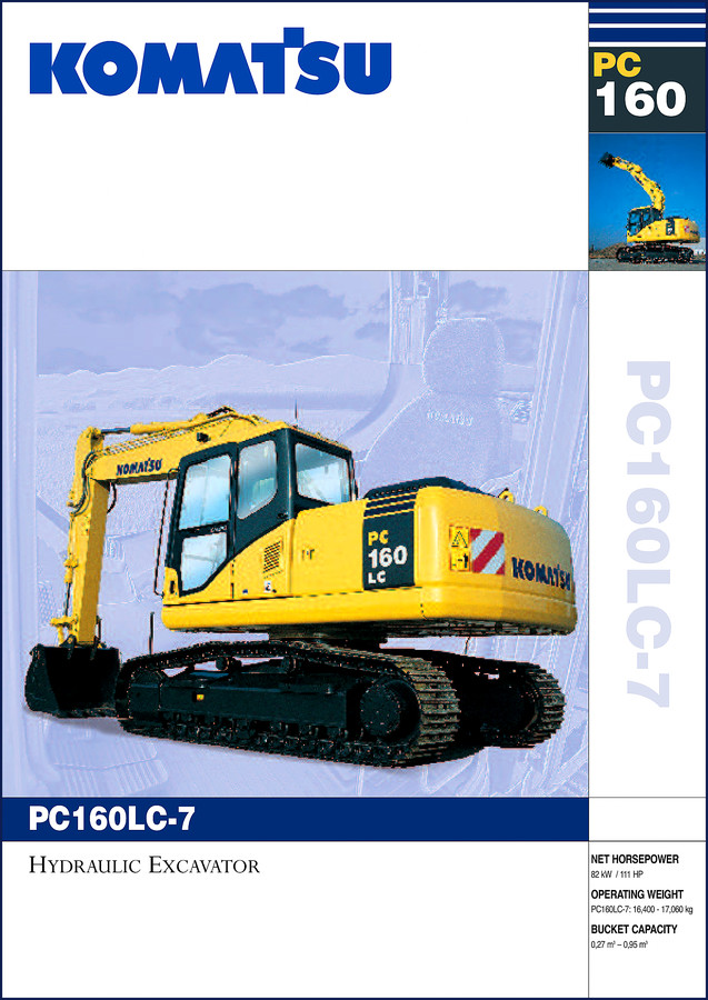 komatsu pc160lc, komatsu manual