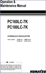 komatsu pc160lc, komatsu manual