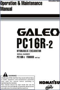 komatsu pc16r, komatsu manual