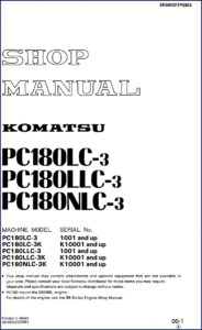 komatsu pc180lc, komatsu manual
