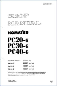 komatsu pc40, komatsu manual