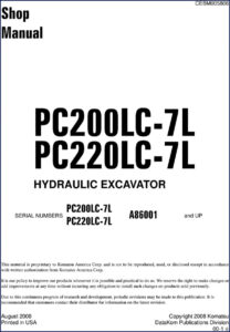 komatsu pc200lc, komatsu manual