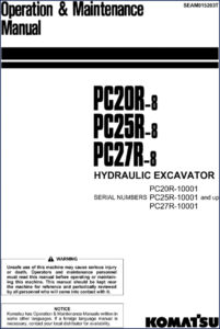 komatsu pc20r, komatsu manual