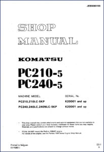 komatsu pc210, komatsu manual