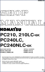 komatsu pc210, komatsu manual