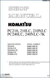 komatsu pc210, komatsu manual