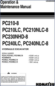 komatsu pc210, komatsu manual