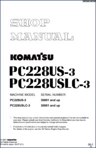 komatsu pc228us, komatsu manual