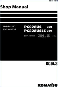 komatsu pc228us, komatsu manual