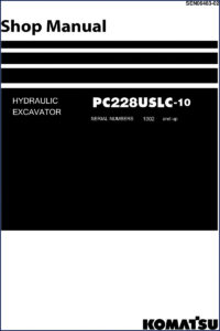 komatsu pc228uslc, komatsu manual