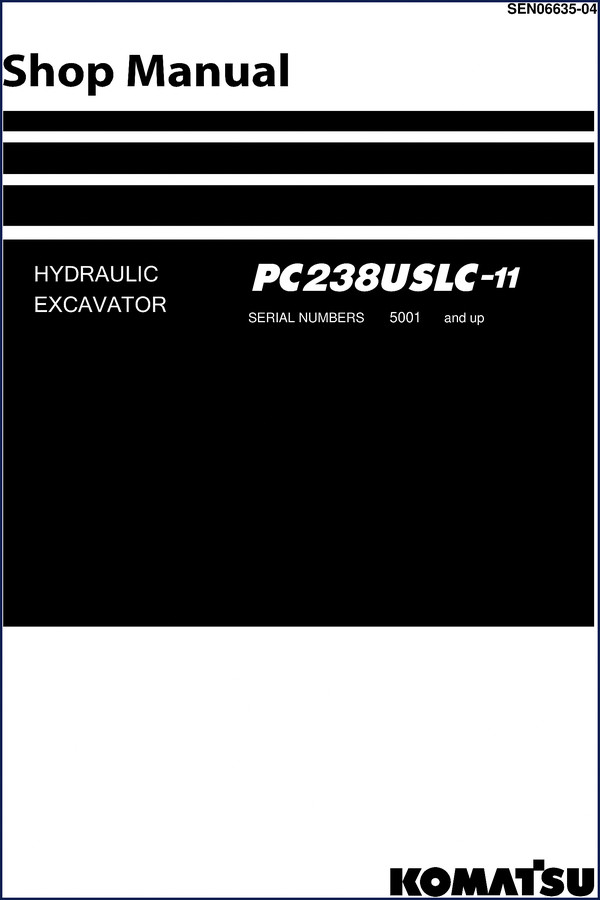komatsu pc238uslc, komatsu manual
