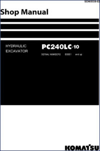komatsu pc240lc, komatsu manual