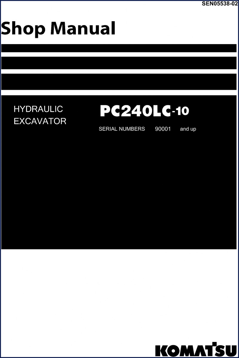 komatsu pc240lc, komatsu manual