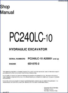komatsu pc240lc, komatsu manual