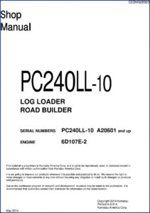 komatsu pc240ll, komatsu manual