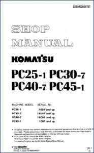 komatsu pc25, komatsu manual