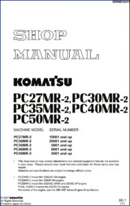 komatsu pc27mr, komatsu manual