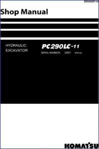 komatsu pc290lc, komatsu manual
