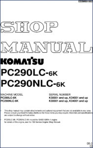 komatsu pc290lc, komatsu manual