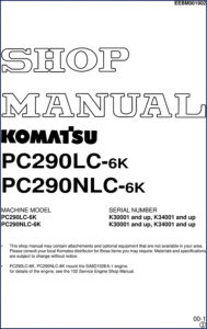komatsu pc290lc, komatsu manual
