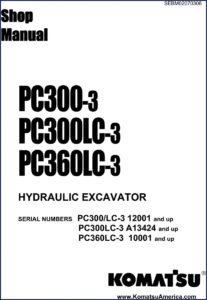 komatsu pc300, komatsu manual