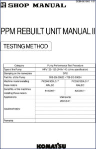 komatsu pc300, komatsu manual