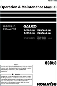komatsu pc300, komatsu manual