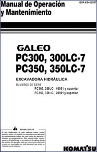 komatsu pc300lc, komatsu manual