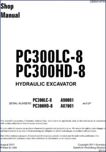 komatsu pc300lc, komatsu manual
