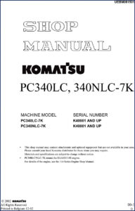 komatsu pc340nlc, komatsu manual
