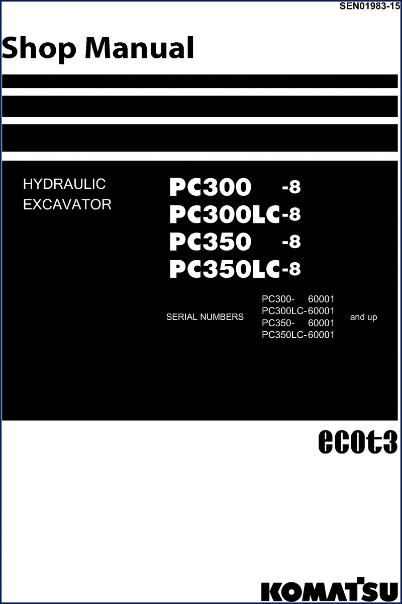 komatsu pc350lc, komatsu manual