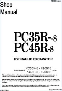 komatsu pc35r, komatsu manual