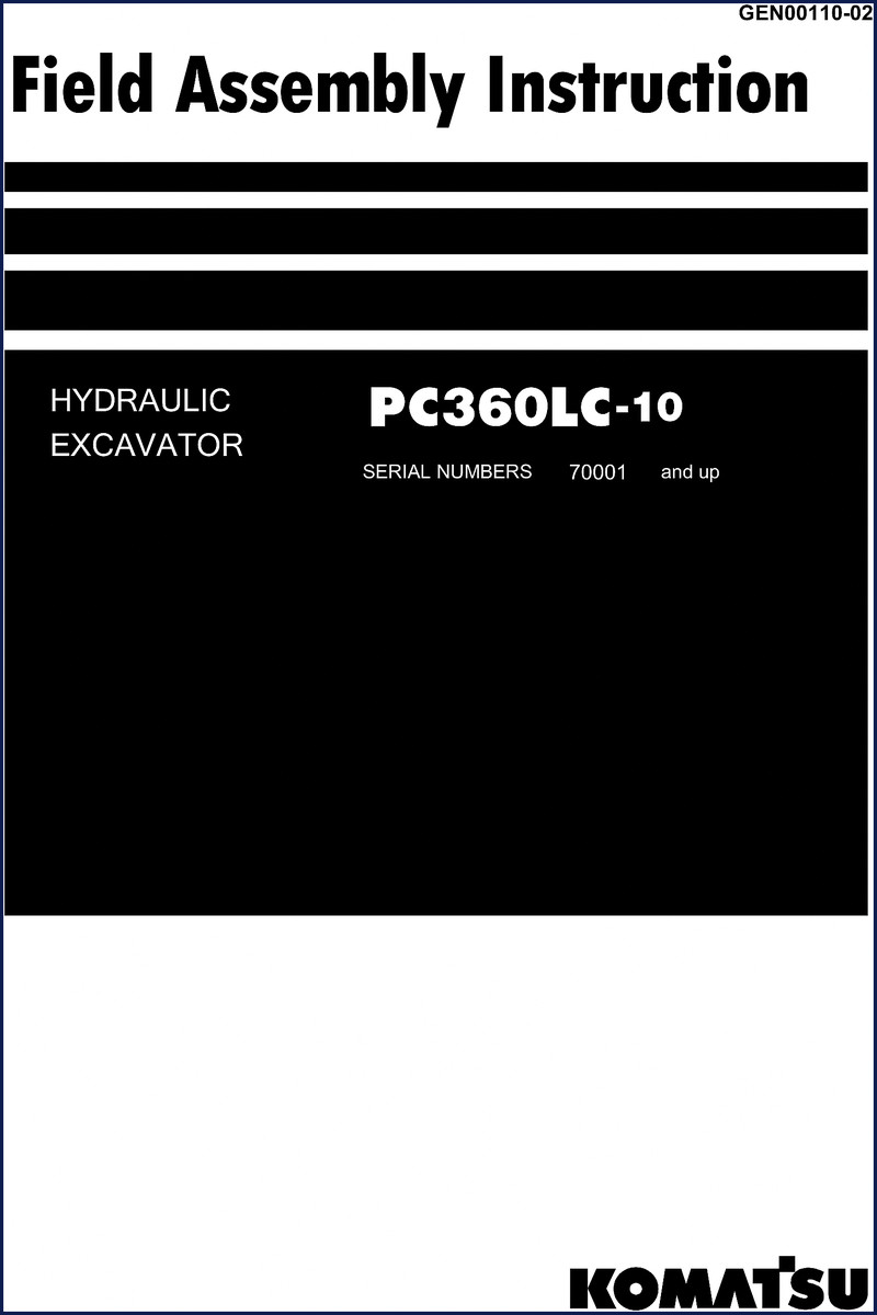 komatsu pc360lc, komatsu manual