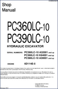 komatsu pc360lc, komatsu manual