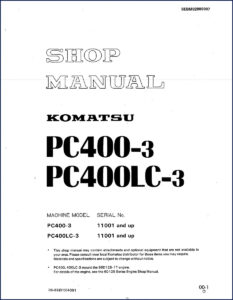 komatsu pc400, komatsu manual