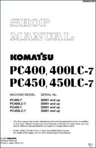 komatsu pc400, komatsu manual