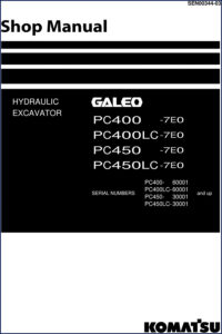 komatsu pc400, komatsu manual