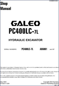 komatsu pc400lc, komatsu manual