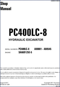 komatsu pc400lc, komatsu manual