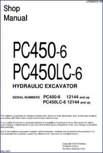 komatsu pc450, komatsu manual
