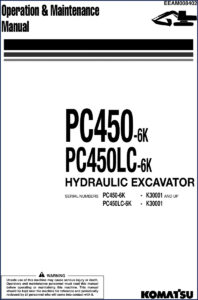 komatsu pc450, komatsu manual