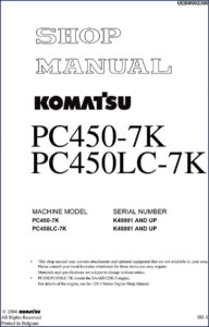 komatsu pc450, komatsu manual