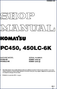 komatsu pc450, pc450lc service manual, komatsu service manual, komatsu pc450,