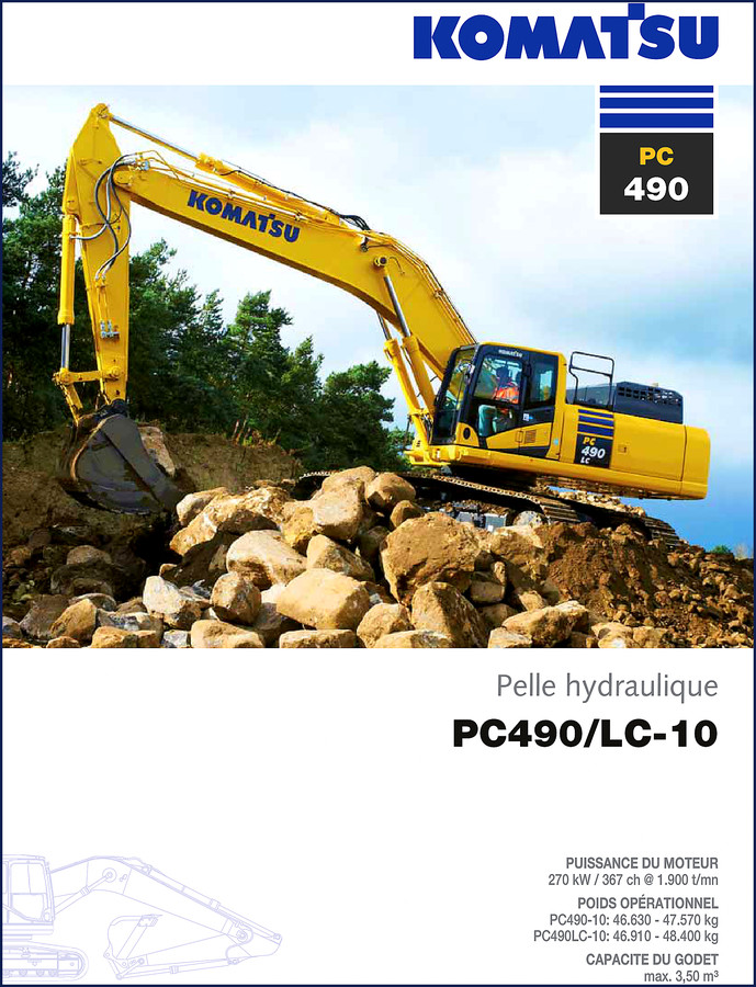 komatsu pc490lc, komatsu manual
