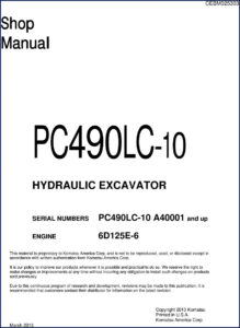 komatsu pc490lc, komatsu manual