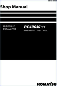 komatsu pc490lc, komatsu manual