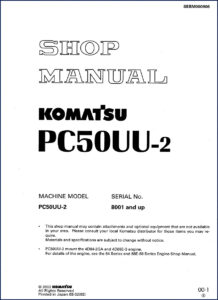 komatsu pc50uu, komatsu manual